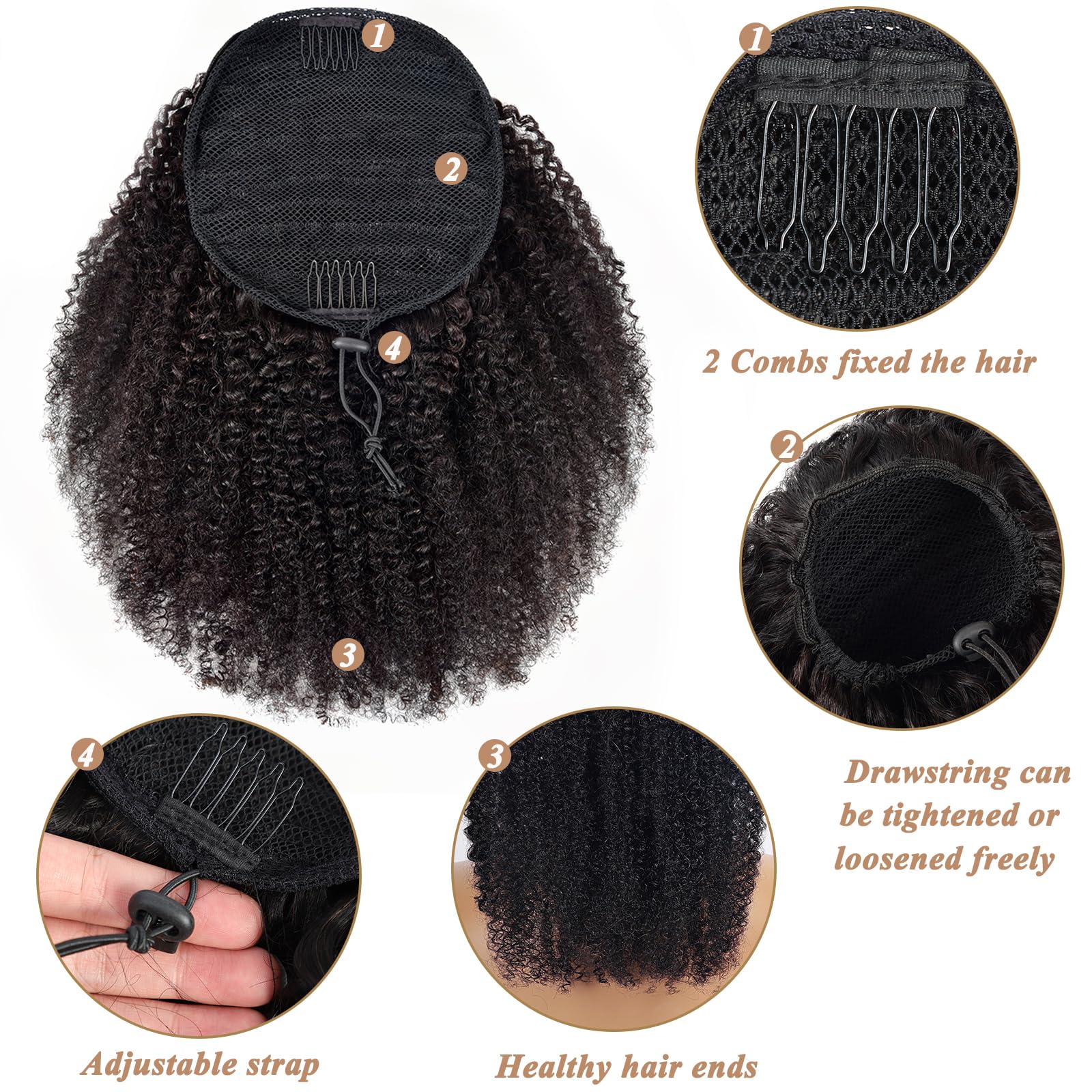 Drawsting Ponytail Extension H - Seamless Clip In Hair Extensions Human Hair review and price