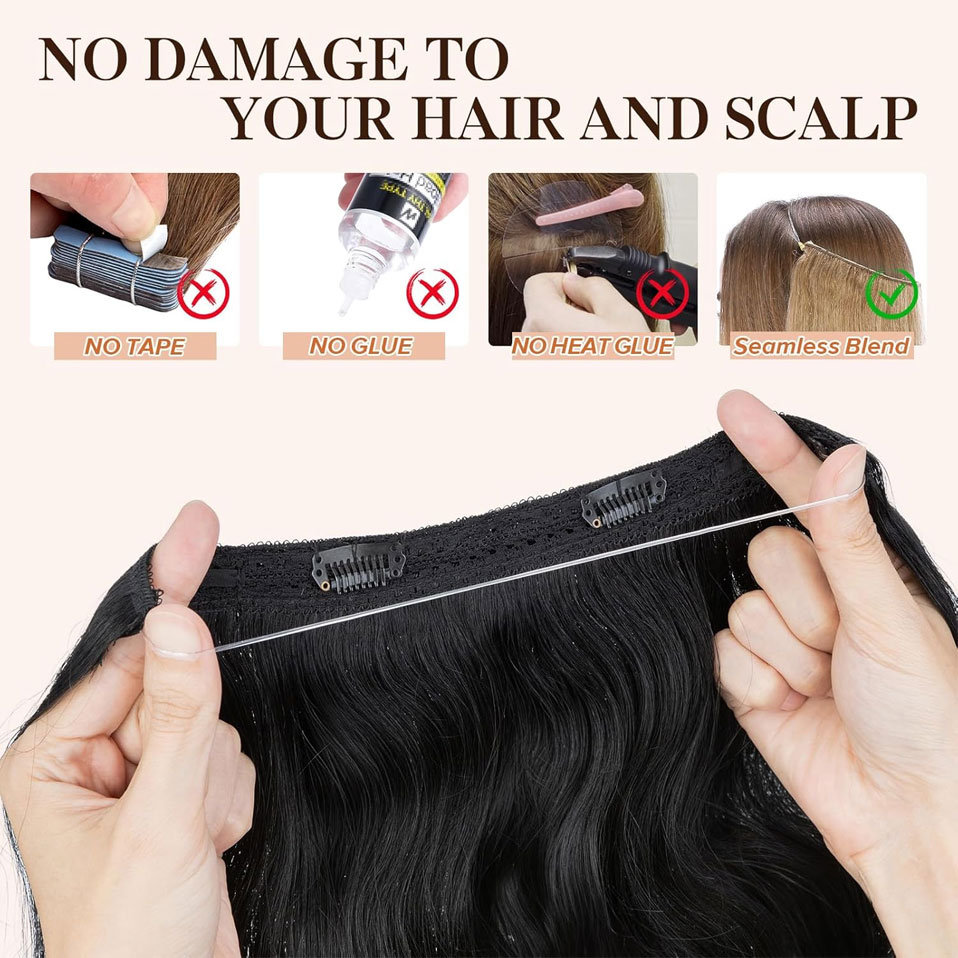 S-noilite Wire In Human Hair E - Invisible Tape In Extensions Real Hair review and price