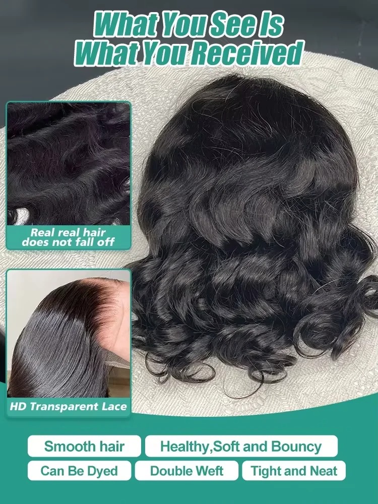 Body Wave Bob Wig Human Hair 1 - Glueless Wear And Go Human Hair Wig review and price