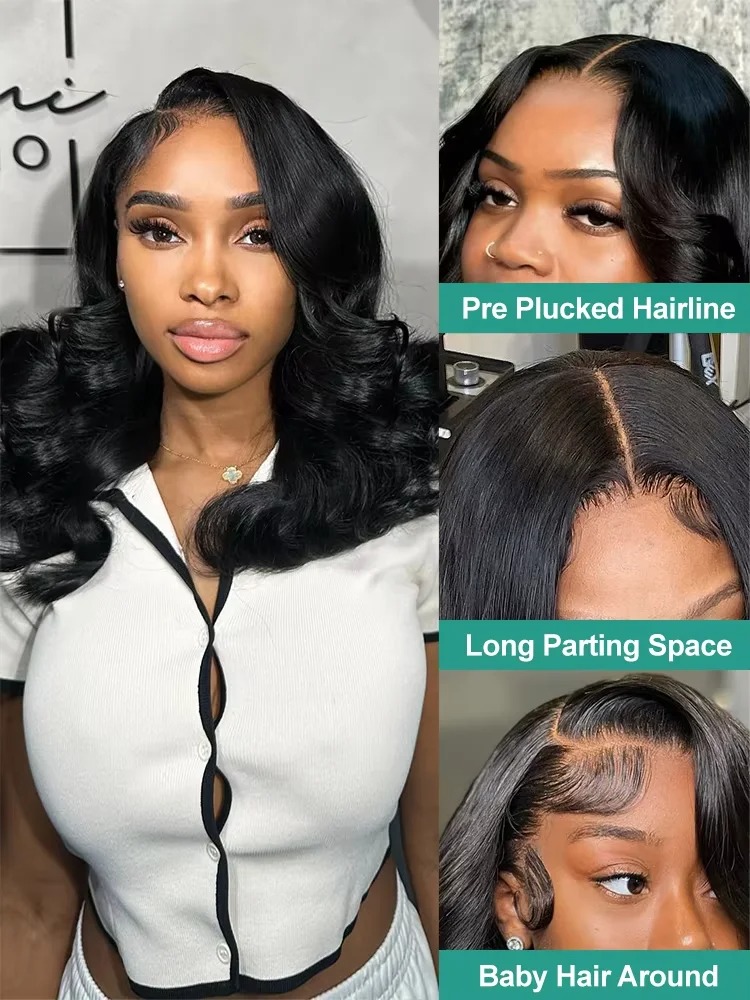 Body Wave Bob Wig Human Hair 1 - Glueless Wear And Go Human Hair Wig review and price